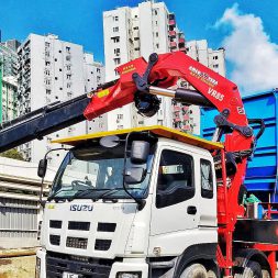 Truck_mounted_crane_VR85_crane_Hong Kong